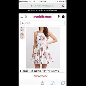 White floral homecoming or graduation dress